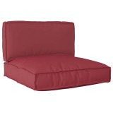 vidaXL Set de perne pentru palete , 2 piese, Roșu Oxford