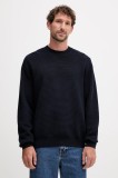 Armani Exchange pulover de bumbac culoarea albastru marin, XM000915 AF11967