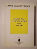 Titel Constantinescu - Frica și... alte spaime: jurnal 1978-1989