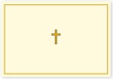 Gold Cross Note Cards [With 15 Enveolopes]