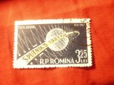 Serie 1 valoare RPR 1958 Cosmos Sputnik 3 stampilat