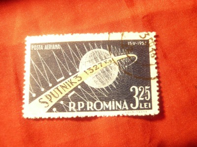 Serie 1 valoare RPR 1958 Cosmos Sputnik 3 stampilat foto