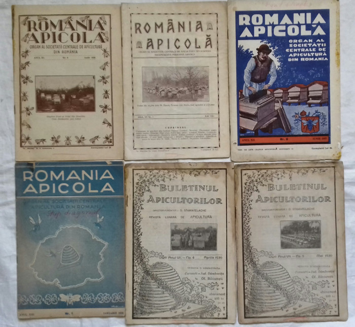 ROMANIA APICOLA 1932 - 1938 / BULETINUL APICULTORILOR 1936