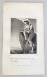 &quot;Barbat la malul marii&quot; gravura veche 1808