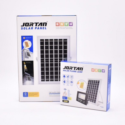 Proiector 50W cu LED SMD, panou solar si telecomanda &amp;ndash; JT-BJ50W-TZ foto