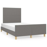 Cumpara ieftin Cadru de pat fara saltea, gri inchis, 120x200 cm, textil