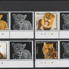 Togo 2016-Fauna,leopard,leu,pantera,tigru,serie 4 val.cu vign.,MNH,Mi.7929-7932