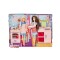 Set 2 papusi si accesorii de baie si bucatarie, Multicolor, ATU-082767