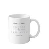 Cana Save the Date, mire si mireasa, alba, 330 ml
