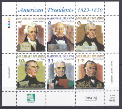 DB1 Ins. Marshall Presedinti Americani II MS MNH foto