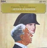 Disc vinil, LP. Concerto No. 5 L&#039;Empereur-Beethoven, Arthur Rubinstein, Boston Symphony Orchestra, Erich Leinsdo, Clasica