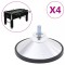 vidaXL Picioare de masă de fotbal, 4 buc., crom M10 92511