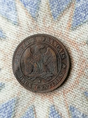 2 CENTIMES 1856. MA.FRANȚA. foto