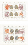 |Romania, LP 1306/1992, Medalii Olimpice - J.O. Barcelona (2 blocuri), MNH, Nestampilat