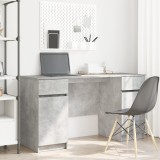 vidaXL Birou, gri beton, 140x49x76 cm, lemn prelucrat