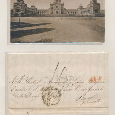 Italy 1861 Rare Postcard + Stampless Cover Milan to Pinerolo DG.031