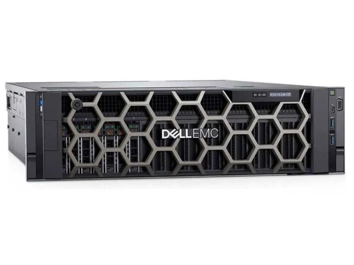 Server Dell PowerEdge R940, 8 Bay 2.5 inch, 4 Procesoare, Intel 18 Core Xeon Gold 6150 2.7 GHz; 768 GB DDR4 ECC; 2 x 1 TB SSD SAMSUNG EVO NOU; 12 Luni