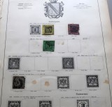 Lot 4 timbre vechi Baden (German States), 3 Kreuzer și 1 Kreuzer, Germania 1853&ndash;1857 -A42
