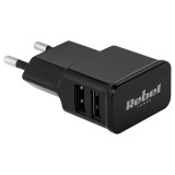 INCARCATOR RETEA 2 X USB 2A MAX (1A+2A) MLIFE EuroGoods Quality, Rebel