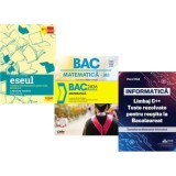Pachet Bacalaureat 2026. Eseul. Pregatire individuala pentru proba scrisa, Matematica si INFORMATICA. Limbaj C++. Teste rezolvate Mate-Info - Liliana