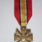 Rară! Italia medalia/crucea WWII:10 ani in serviciul Militiei Fasciste MVSN(Camasile Negre),panglica nu este originala