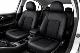 Cumpara ieftin Set Huse Auto universale din piele ecologica Negru pentru scaunele din fata si din spate