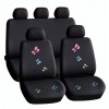 Set Huse Auto Universale 9 Piese AVEX BUTTERFLY, Poliester, Compatibil Airbag, Scaune Fata+Bancheta+Tetiere, Protectie Uzura, Design Elegant