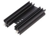 Radiator extrudat negru 63mm TO202/TO218/TO220/TOP3