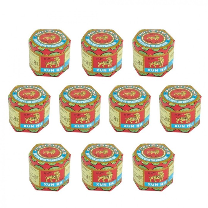 Set 10 x alifie camfor, puterea tigrului, chinezeasca, efect de incalzire si calmare a durerii, 18.4 g