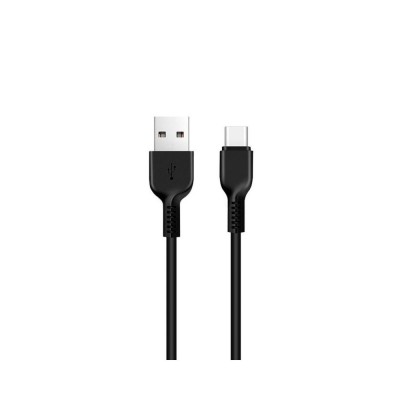 Cablu Hoco X20 USB-A la Type-C, 2.4A, 1m, negru , incarcare rapida si fiabila foto