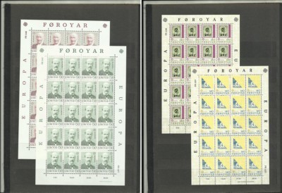 Foroyar Feroe Danemarca MNH - minicoli Europa CEPT foto
