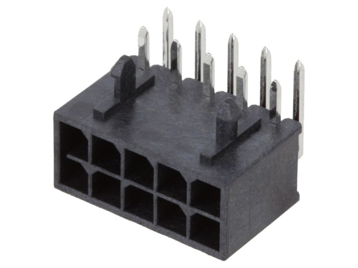 Conector soclu cablu-placă 10 pini 3mm