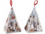 Set cadou Craciun 2 creme picioare, 2 perechi sosete cm 12,5 x 8,5 x 19,5 H