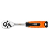 Maner cu clichet 1/2 NEO Tools, 265 mm, 45 dinti, otel CrV