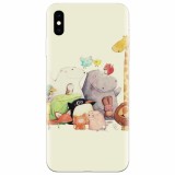 Husa silicon pentru Apple Iphone X, Cute Cartoon Animals