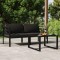 Gossi set mobilier de gradina cu perne, 3 piese, antracit, aluminiu