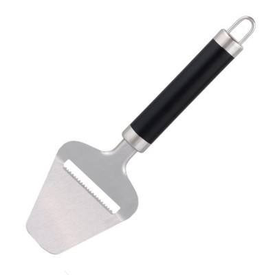 Paleta practica Pufo pentru feliat branza, unt, din otel, 22 cm, argintiu/negru foto