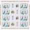 RO-0097-ROMANIA 2003-Lp 1621b-25 ani PONTIFICAT-bloc de 4 serii+4 viniete, MNH