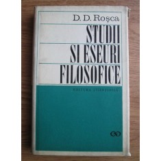 D. D. Rosca - Studii si eseuri filosofice (1970, usor uzata)