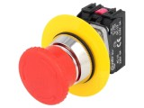 Comutator Siguranță PROMET 30mm 2 NC + NO Roșu IP56