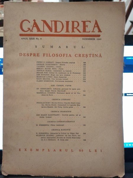 REVISTA GANDIREA NR.9/1943