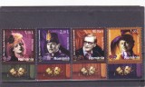 ROMANIA 2006 LP 1746 MARI ACTORI ROMANI CONTEMPORANI CU TABS! MNH, Arta, Nestampilat