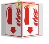 Indicator dublu pentru stingator