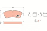 TRW GDB1677 COTEC set placute frana,frana disc