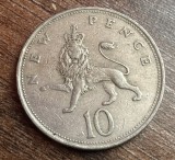 C50 - Moneda foarte veche - Anglia - 10 new pence - 1968
