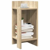 vidaXL Masă laterală cu poliță Stejar Sonoma 25,5x27x60 cm 858546