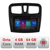 Navigatie Dacia Sandero 2012-2020 var B Android radio gps internet Octa Core 4+64 LTE kit-sandero-variantb+EDT RESIGILAT CarStore Technology