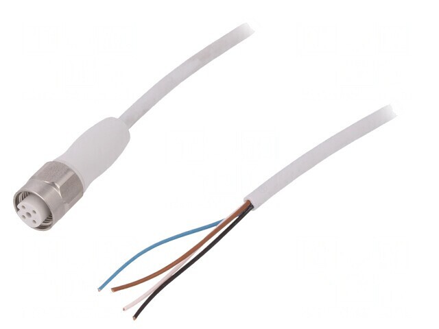 Cablu de Conectare M12 4 PIN 15m Mufă Drept 250VAC 4A 250VDC