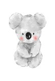 Cumpara ieftin Sticker decorativ Koala, Gri, 81 cm, 3732ST, Oem