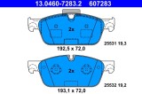 ATE 13.0460-7283.2 set placute frana,frana disc